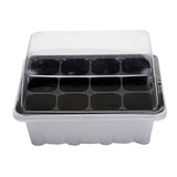 12 cells Seeding Box Family Breeding Three-piece Set Propagate Seed Germination Nursery Pots Garden Home Plant Pot