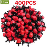 100-500PCS Adjustable 1/4 Irrigation Misting Dripper Sprinkler Head Micro Flow Drip Head Garden Watering Tool Flower Bonsai Lawn
