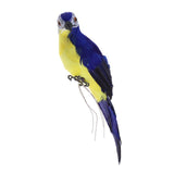 Gardening decoration Handmade Yellow Parrot Animal Bird Lawn Figurine Ornament Yard Decor 35cm
