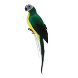 Gardening decoration Handmade Yellow Parrot Animal Bird Lawn Figurine Ornament Yard Decor 35cm