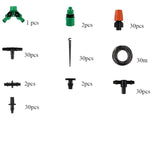 30m Automatic Micro Drip Irrigation System Garden Irrigation Spray Self Watering Kits with Adjustable Dripper