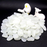 50Pcs Garden Luminous Glowing Stone Pebble Glow in the Dark Garden Glow Stones Rocks for Walkways Garden Path Patio Lawn Decor