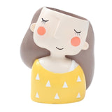 VICOODA Birthday Gift Ideas Succulent Plant Pot Cute Girl Flower Planter Vase Flowerpot Creat Design Home Garden Bonsai Pots