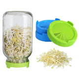 1pcs 86mm Glass Jar Planting Lid Household Bean Sprout Grow Lid Grow Box Bag Portable Garden Planting Supplies Dropship