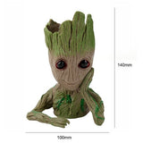 Hot Flower Pot Baby Groot Flowerpot Cute Toy Pen Pot Holder PVC Hero Model Baby Tree Man Garden Plant Pot Groot Dropshipping