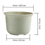 T4U Plastic Round flowerpot for cactus succulent Planter flower pots bonsai pot Plant Pot garden decoration