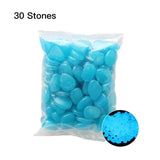 30 Pcs Glow in the Dark Garden Pebbles Glow Stones Rocks for Walkways Garden Path Patio Lawn Garden Yard Decor Luminous stones