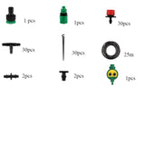 30m Automatic Micro Drip Irrigation System Garden Irrigation Spray Self Watering Kits with Adjustable Dripper