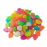 50pcs/lot Garden Yard Decor Luminous Stones Glow In Dark Garden Pebbles Glow Stones Rocks For Walkways Garden Path Patio Lawn