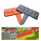 20PCS Imitation Stone Fence Gardening Grounding Fence Folding Garden Border Edging DIY Decorative Lawn Yard Flower Bed Decor