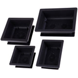 1PCS Black  Plastic Succulent Flower Pot Garden Supplies Bonsai Nursery Pots Retro Plant Pot Balcony Decorations