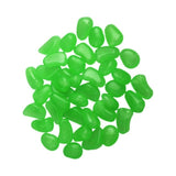50Pcs Glow in the Dark Garden Pebbles Glow Stones Rocks for Walkways Garden Path Patio Lawn Garden Yard Decor Luminous Stones
