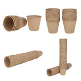 Seedling Starter Trays Biodegradable Pulp Pots Eco-Friendly Nursery Plates Garden Accessaries