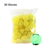 30 Pcs Glow in the Dark Garden Pebbles Glow Stones Rocks for Walkways Garden Path Patio Lawn Garden Yard Decor Luminous stones
