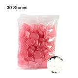 30 Pcs Glow in the Dark Garden Pebbles Glow Stones Rocks for Walkways Garden Path Patio Lawn Garden Yard Decor Luminous stones