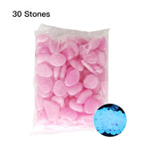30 Pcs Glow in the Dark Garden Pebbles Glow Stones Rocks for Walkways Garden Path Patio Lawn Garden Yard Decor Luminous stones