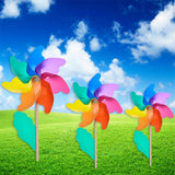 New Colorful Wood Windmill Wind Spinner Pinwheels Home Garden Yard Decoration Kids Toys Windmill