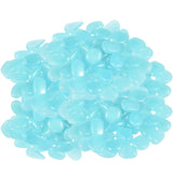50Pcs Glow in the Dark Garden Pebbles Glow Stones Rocks for Walkways Garden Path Patio Lawn Garden Yard Decor Luminous stones