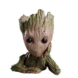 Baby Groot Flowerpot Flower Pot Planter Action Figures Tree Man Cute Model Toy Pen Pot Garden Flower Pots Home Decoration