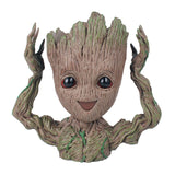 Baby Groot Flowerpot Flower Pot Planter Action Figures Tree Man Cute Model Toy Pen Pot Garden Flower Pots Home Decoration