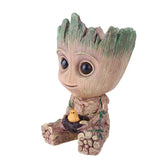Baby Groot Flowerpot Flower Pot Planter Action Figures Tree Man Cute Model Toy Pen Pot Garden Flower Pots Home Decoration