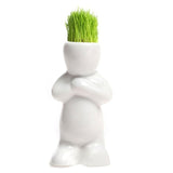 DIY Mini Novel Bonsai Grass Doll Hair White Lazy Man Plant For Garden Planting Bonsais Gift Home Decoration 4 Shape Choose