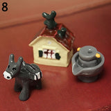 3Pcs Dollhouse Bonsai Craft Micro Landscape DIY Flower Pot Miniature Decor Set Yard & Garden Decor