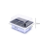 6/12 Plastic Nursery Pots Planting Seed Tray Kit Plant Germination Box with Dome and Base Garden Grow Box Gardening Supplies