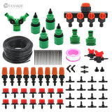 MUCIAKIE 50M Micro Drip Irrigation Watering Kit Automatic Garden Plant Greenhouse Irrigation System with Adjustable Dripper