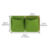 Wall Hanging Planting Bags Garden Vertical Planter Multi Pocket For  Wall-mounted Gardening Flower Outdoor Indoor Growing Pots