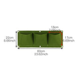 Wall Hanging Planting Bags Garden Vertical Planter Multi Pocket For  Wall-mounted Gardening Flower Outdoor Indoor Growing Pots