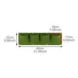 Wall Hanging Planting Bags Garden Vertical Planter Multi Pocket For  Wall-mounted Gardening Flower Outdoor Indoor Growing Pots