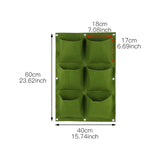 Wall Hanging Planting Bags Garden Vertical Planter Multi Pocket For  Wall-mounted Gardening Flower Outdoor Indoor Growing Pots