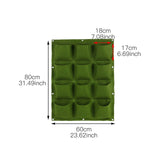 Wall Hanging Planting Bags Garden Vertical Planter Multi Pocket For  Wall-mounted Gardening Flower Outdoor Indoor Growing Pots