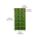 Wall Hanging Planting Bags Garden Vertical Planter Multi Pocket For  Wall-mounted Gardening Flower Outdoor Indoor Growing Pots