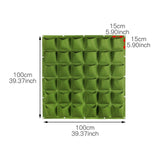 Wall Hanging Planting Bags Garden Vertical Planter Multi Pocket For  Wall-mounted Gardening Flower Outdoor Indoor Growing Pots