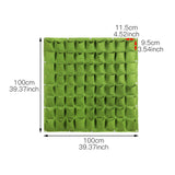 Wall Hanging Planting Bags Garden Vertical Planter Multi Pocket For  Wall-mounted Gardening Flower Outdoor Indoor Growing Pots