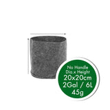 Non-Woven Felt 1-30 Gallon Fabric Grow Bags Breathable Pots Planter Root Pouch Container Plant Smart Pots with Handles Garden Su