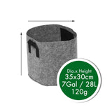 Non-Woven Felt 1-30 Gallon Fabric Grow Bags Breathable Pots Planter Root Pouch Container Plant Smart Pots with Handles Garden Su