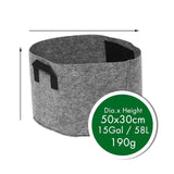 Non-Woven Felt 1-30 Gallon Fabric Grow Bags Breathable Pots Planter Root Pouch Container Plant Smart Pots with Handles Garden Su