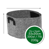 Non-Woven Felt 1-30 Gallon Fabric Grow Bags Breathable Pots Planter Root Pouch Container Plant Smart Pots with Handles Garden Su